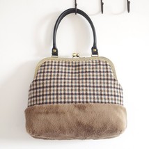 LilyHood 2022 Women Handmade  Tote Bag Female Winter ry Faux  Vintage Retro Chic - £55.85 GBP