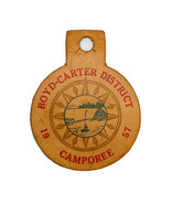Vintage 1957 Boy Scout Camporee Leather Patch Boyd Carter District Kentu... - $11.61 CAD
