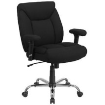 Flash Furniture HERCULES Series Big &amp; Tall 400 lb. Rated Black Fabric Deep Tu... - $347.73