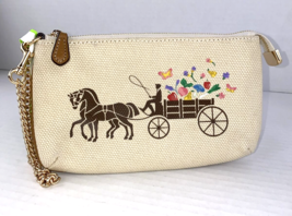 Coach Wristlet 19 Horse Carriage Natural Dreamy Veggie C8725 B19 - £56.27 GBP