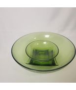 Hazel Atlas Colony Bowl Set Avocado Green Chip Dip Serving Pebbled Glass... - €16,99 EUR