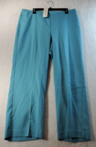 Alfred Dunner Pants Womens Size 18 Blue Polyester Pockets Elastic Waist Pull On - £10.87 GBP