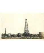 RPPC Photo postcard C-1910 Kansas Caldwell Oil Well 22-13551 - $59.84