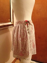 Buffalo Women&#39;s Skirt Ahiha Taupe Lace W/Orange Lining Size Medium NWT - $30.94