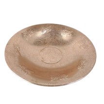 Vintage West Bend Copper-Tone Aluminum 14&quot; Serving Bowl Crackle Embossed... - $19.35