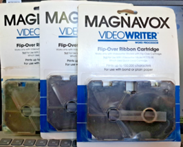 3 NOS Magnavox Videowriter Word Processor Flip-Over Ribbon Cartridge PWP... - $1,177.28 MXN