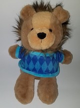 Animal Adventure Lion Plush Stuffed Animal Toy Lovey Blue Shirt 2021 SUPER SOFT - £10.55 GBP