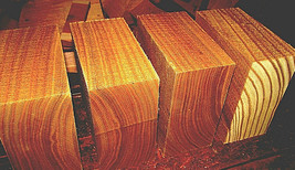 Four Beautiful Catalpa Bowl Blanks Lathe Turning Wood Lumber Carve 6&quot; X 6&quot; X 3&quot; - £37.94 GBP
