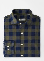 Peter Millar thorp cotton sport shirt in JUNIPER - £73.23 GBP