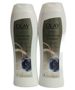 2X Olay Cleansing Infusion Body Wash Charcoal and Mint 13.5 Oz Each  - £26.22 GBP