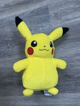 2022 Pikachu Corduroy Plush Licensed Authentic Pokemon Select Used 9&quot;  - $6.88