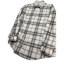 Orvis Men Shirt Long Sleeve Button Up Gray Plaid 100% Cotton XL - £23.30 GBP