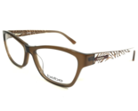 bebe Eyeglasses Frames BB5087 LIONESS 210 Clear Brown Zebra Print 53-16-135 - £55.35 GBP