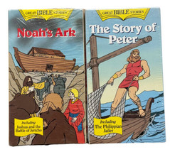 Great Bible Stories The Story Of Peter And Noah’s Ark Jailer Vhs Video Tapes - £11.03 GBP