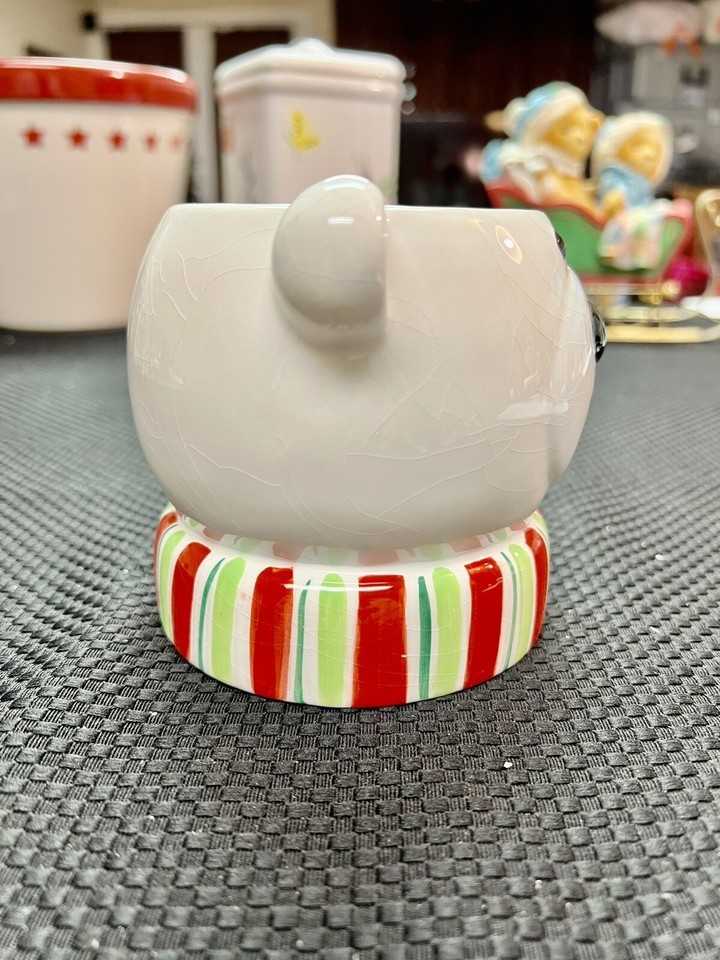 Vintage 3D Polar Bear Mug With Scarf Handle Ceramic Item image 4