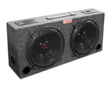 WOOFER BOX DUAL 8&quot; XXX 2-WAY LOADED ANGLE STYLE; 250WATTS - $197.60