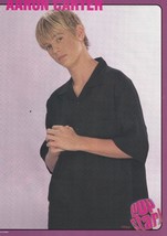 Aaron Carter teen magazine pinup clippings teen idols Pop Star clasp hands 90s - £2.63 GBP