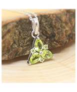 1.25 Ct Pear Cut Simulated Peridot Pendant Without Chain 925 Silver Gold... - £86.84 GBP