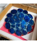 Blue Agate Stone Center Coffee Table Agate End Tables Hallway Side Table... - $379.45 CAD+