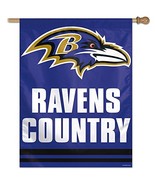 WinCraft NFL Baltimore Ravens 71952011 Vertical Flag, 27&quot; x 37&quot;, Black - €21,45 EUR