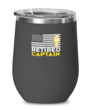Wine Tumbler Stainless Steel Insulated  Funny Retired American Firefighter  - £22.33 GBP