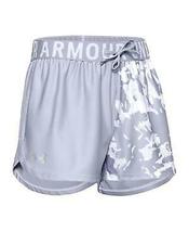 Under Armour Big Girls Play up Printed Shorts/XS/Purple Dusk - £15.98 GBP