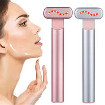 EMS Microcurrent Face Lifting Device Red Light Facial Wand Eye Neck Massager Ski - £26.88 GBP+