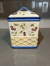 INSPIRADO Seattle StoneLite Clay Large Cookie Jar Canister Hand Painted ... - £15.14 GBP