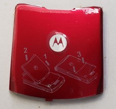 LOT OF 50 NEW OEM MOTOROLA V3 BATTERY DOORS (RED) - £37.91 GBP