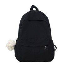 Simple Lightweight Nylon Student Backpack Women Fashion School Bags for Teenage  - $30.91