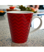 Starbucks Coffee Tea Mug Cup Coco 2013 Chevron Print Red White Gift Repl... - £13.83 GBP