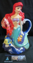 Princess Ariel teapot Disney The Little Mermaid Kreisler ceramic 3D Flou... - $96.51