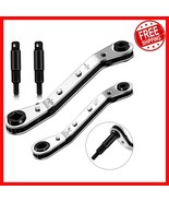Versatile HVAC  Ratchet Wrench Kit with Hexagon Adapters for Efficient R... - $555.64 MXN