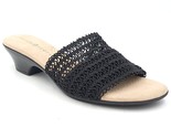 Karen Scott Women Knit Slide Sandals Elsaa Size US 10M Black [Store Demo] - £25.81 GBP