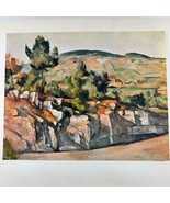 Vintage Paul Cezanne Mountains in Provence Unframed 10&quot; X 8&quot; - $14.85