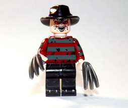 Building Block Freddy Krueger Angry Horror Movie Monster Black hat Minifigure Cu - £4.79 GBP
