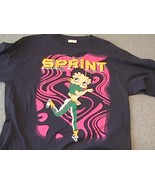 Betty Boop - SPRINT on a new large (L) blue tee shirt - £19.98 GBP