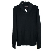 NWT Michael Kors Shawl Collar Sweater Mens Size M Black Color MSRP$119.5... - $43.66