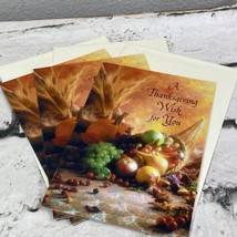 American Greetings Cards A Thanksgiving Wish For You Lot Of 3 Tender Thoughts 7” - £9.49 GBP