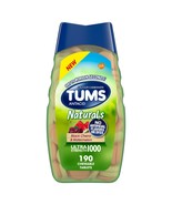 2 PACK TUMS NATURALS ULTRA STRENGTH CHEWABLE ANTACID BLACK CHERRY &amp; WATE... - £32.70 GBP
