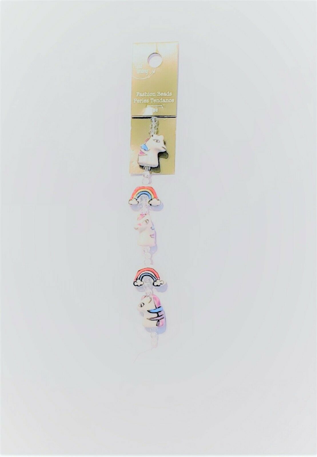 Primary image for Bead Landing Ceramic Unicorn & Rainbow Beads - 5 pc - New