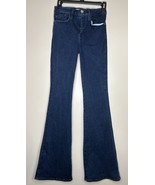 Frame Jeans Le One Flare Size 1 Dark Denim 26x34 - $892.80 MXN