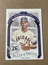 2016 Topps Allen &amp; Ginter Billy Williams The Numbers Game #NG-71 Cubs - £1.53 GBP
