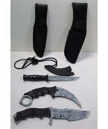 Falcon Knives Set of 3 Knives - Karambit,Tactical, Hunting - Damascus Look - $501.16 MXN