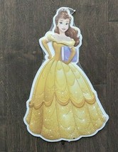 16&quot; DISNEY princess Belle beauty beast 3-D cutout USA metal display ad Sign - £37.87 GBP