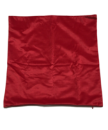 Throw Pillow Cover 18&quot; X 18&quot; Red Velvet Side Hidden Zipper - £7.11 GBP