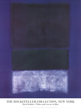 Mark Rothko White And Greens In Blue, 1998 - £199.05 GBP