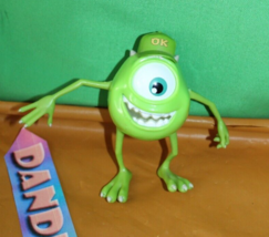Disney Pixar Monster's Inc Movie Poseable Mike Wazowski Toy Figurine 2002 - $339.03 MXN