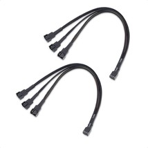 Cable Matters 2-Pack 3 Way 4 Pin PWM Fan Splitter Cable - 12 Inches - £13.58 GBP