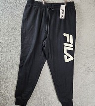 MSRP $48 Fila Plus Drawstring Waist Jogger Pants Black Size 1X - £25.04 GBP